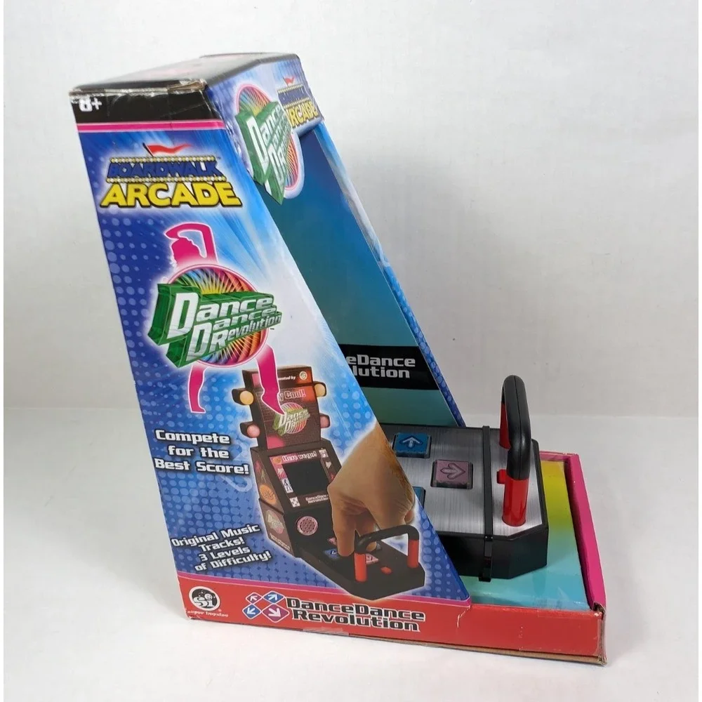 Mini DDR Machine Dance‎ Dance Revolution Boardwalk Arcade Finger Video Game